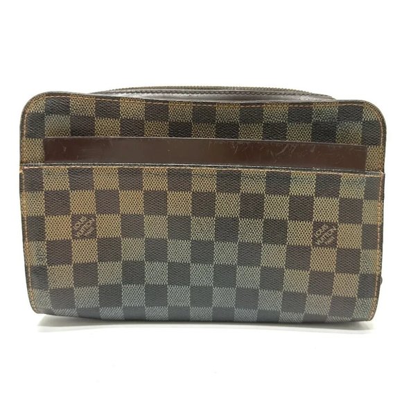 LOUIS VUITTON Damier Saint Louis pouch bag with strap Clutch Brown - Picture 1 of 11